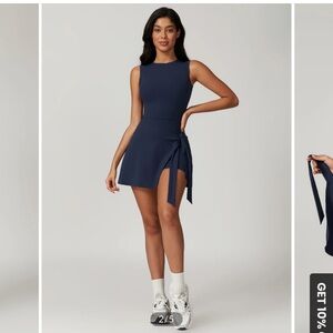 Commense knotted 2 in 1 athletic dress